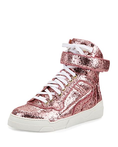 givenchy glitter sneakers|givenchy high top sneakers.